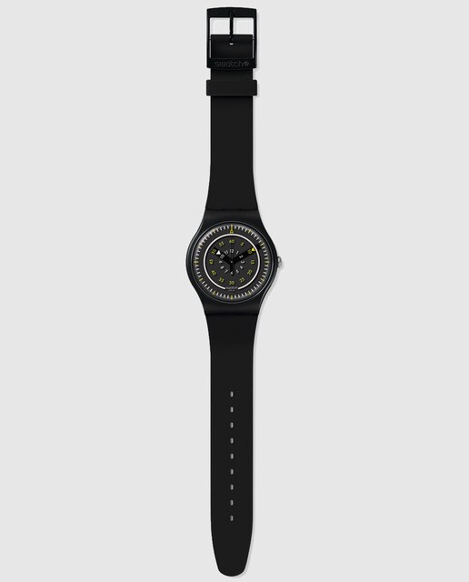 Reloj de hombre Swatch Più Nero SUOB157 de silicona negro