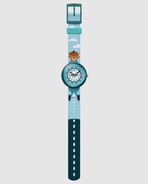 Reloj Flik Flak Aerobear FBNP119 estampado azul
