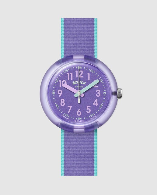 Reloj de niña Flik Flak Color Blast FPNP044 lila y turquesa