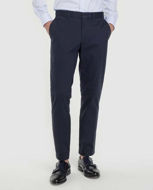 Calças chino de homem Michael Kors slim azuis