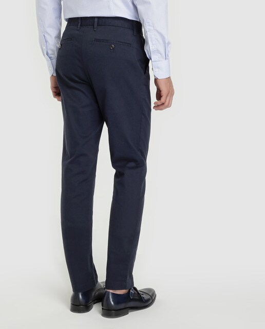 Calças chino de homem Michael Kors slim azuis