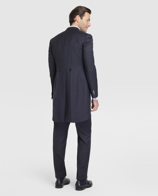Chaqué de hombre Ceremonia Emidio Tucci regular liso azul