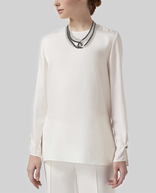 Collar El Corte Inglés con cristales y cuentas bicolor