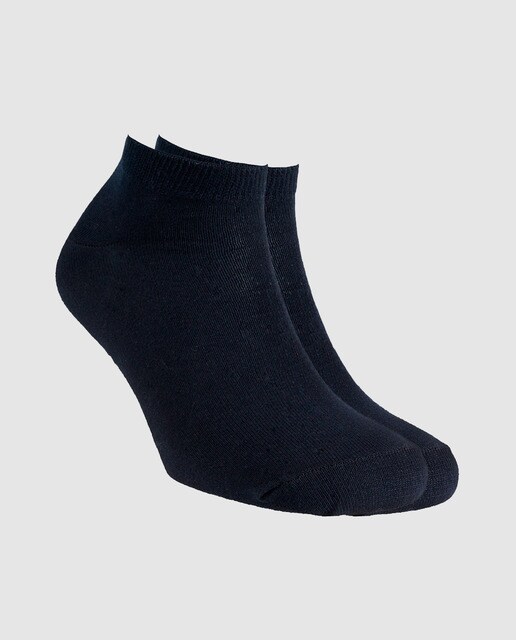 Pack de dos pares de calcetines tobilleros de hombre Ejecutivo azules