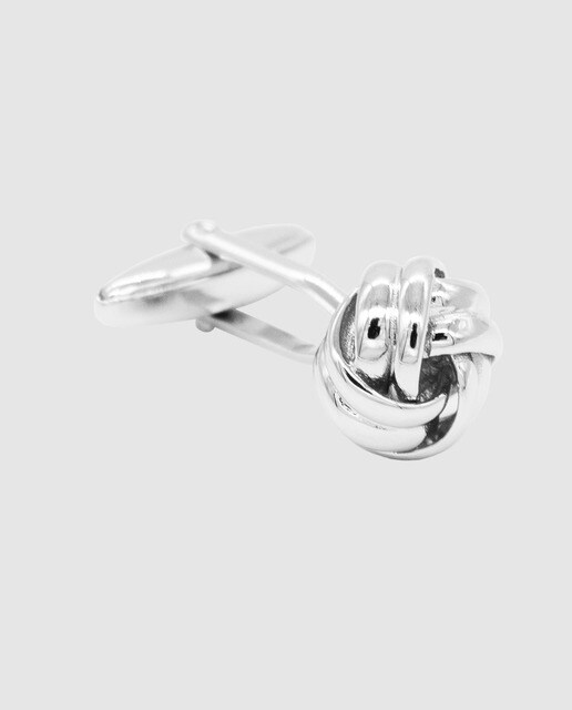 Gemelos de hombre Alaxandra Plata Nudo de plata