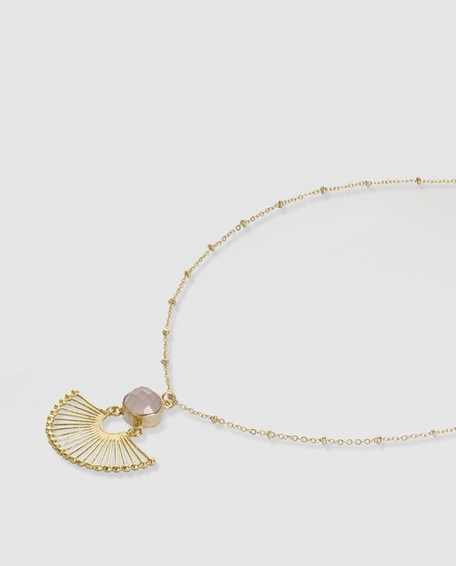 Collar El Corte Inglés dorado y rosa