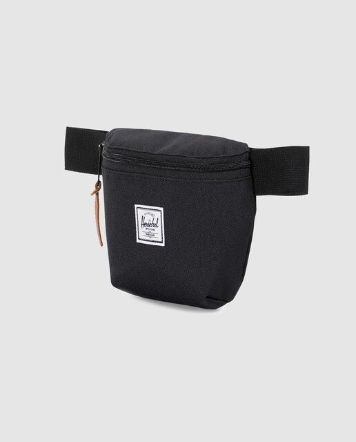 Riñonera unisex Herschel negra con cremallera