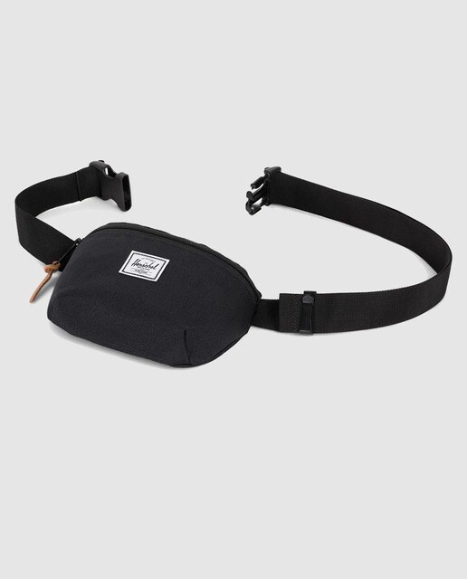 Riñonera unisex Herschel negra con cremallera