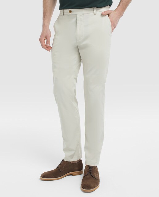 Chino de hombre Brooks Brothers slim natural