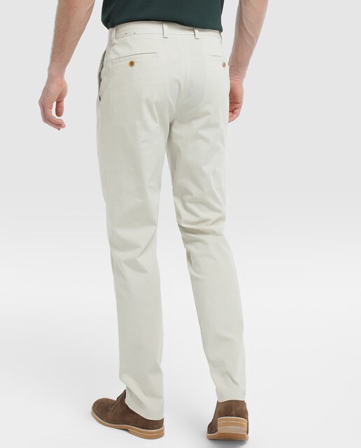 Chino de hombre Brooks Brothers slim natural