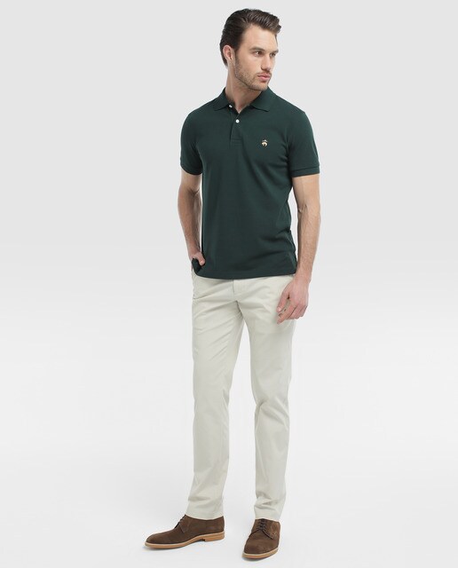 Chino de hombre Brooks Brothers slim natural