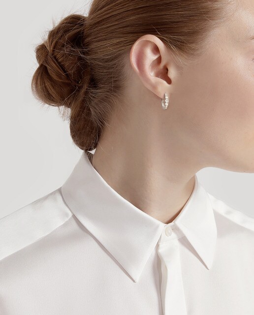 Pendientes de aro Diamonds El Corte Inglés de oro y diamantes