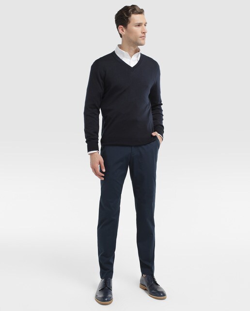 Chino de hombre Brooks Brothers regular azul