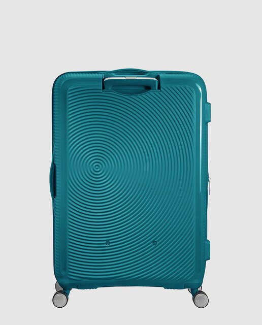 Trolley grande expansível SOUNDBOX rígido verde, com capacidade até 110 L