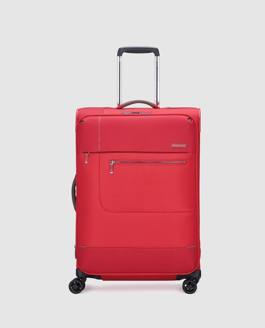Trolley médio expansível SIDETRACK flexível vermelho, com capacidade até 78 L