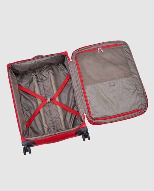 Trolley médio expansível SIDETRACK flexível vermelho, com capacidade até 78 L