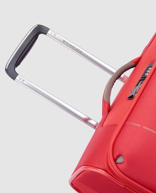 Trolley médio expansível SIDETRACK flexível vermelho, com capacidade até 78 L