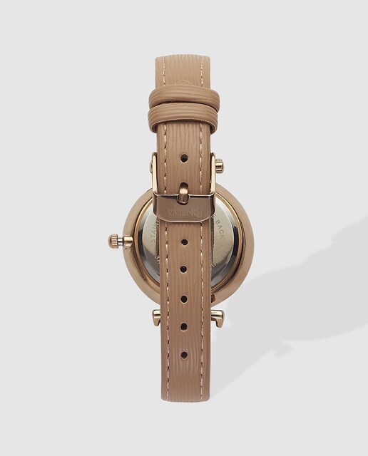 Reloj de mujer Pontina rosado y beige