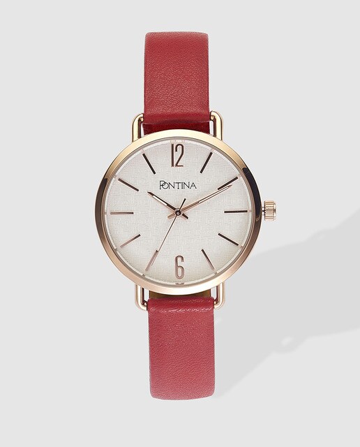 Reloj de mujer Pontina rojo