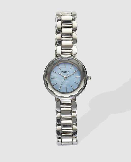 Reloj de mujer Pontina con brazalete plateado