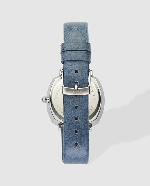 Reloj de mujer Pontina plateado y azul