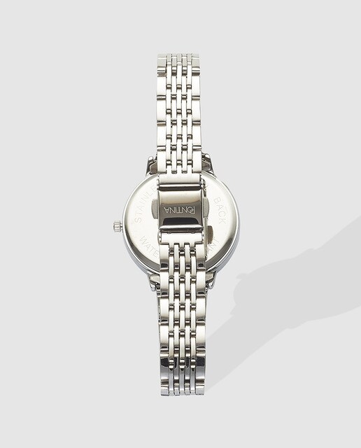 Reloj de mujer Pontina de metal plateado