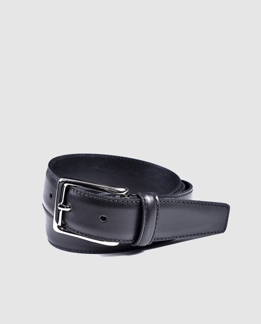 Cinturón de hombre piel negro