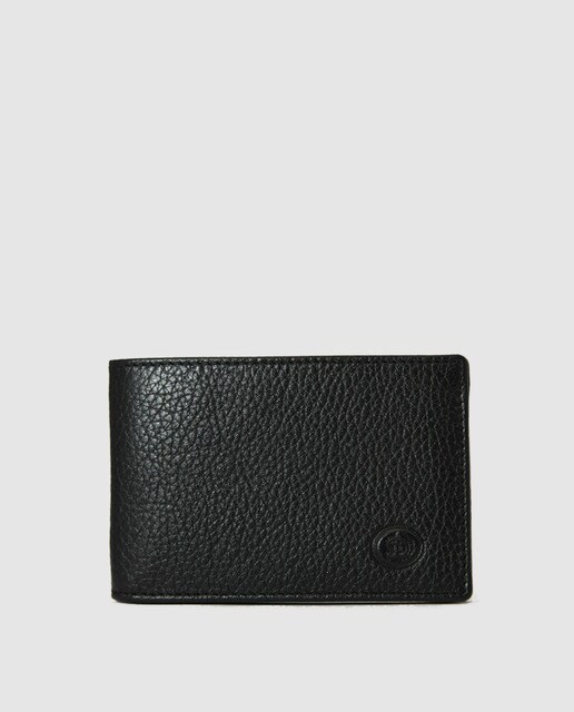 Cartera de hombre en negro con varios compartimentos