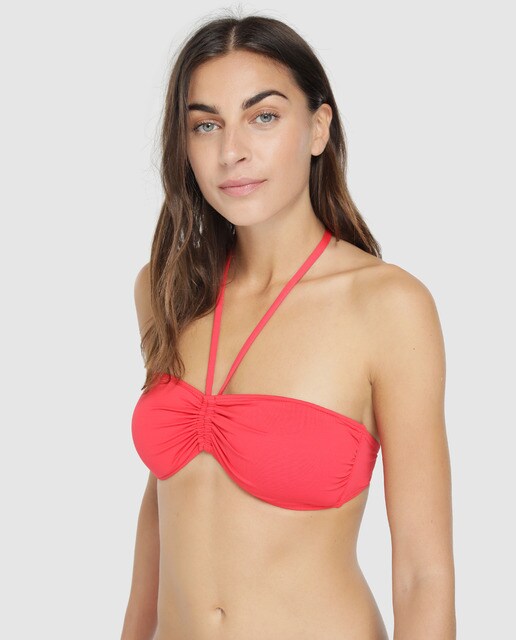 Top de bikini Mix To Match bandeau liso