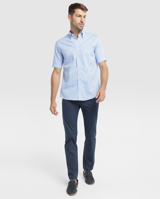 Chino de hombre Mirto regular azul