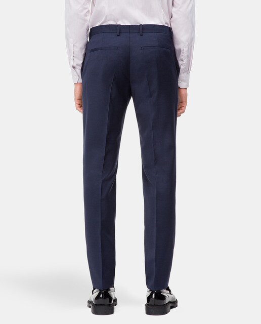 Pantalón de traje de hombre Calvin Klein regular azul