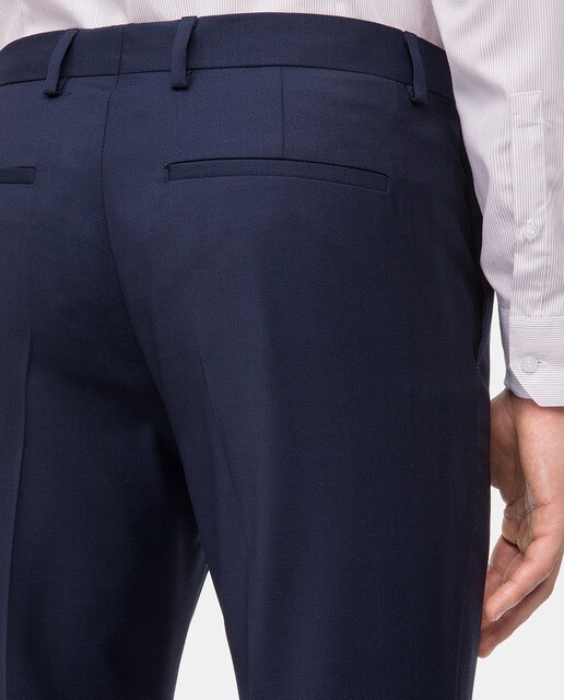 Pantalón de traje de hombre Calvin Klein regular azul