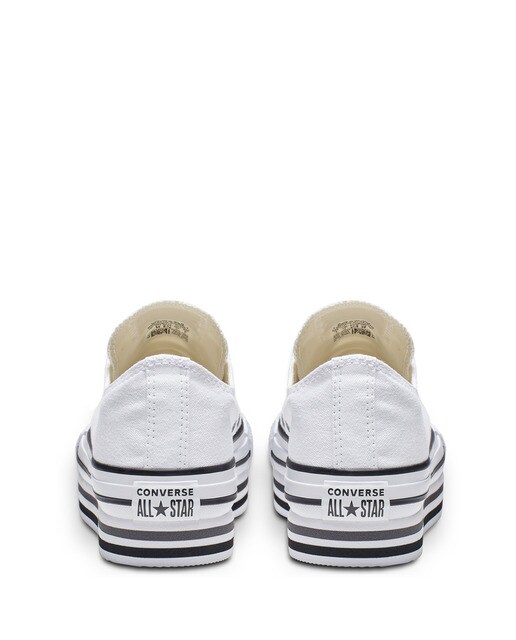 Sapatilhas baixas casual de mulher Chuck Taylor All Star de lona EVA Layers Plataforma Converse