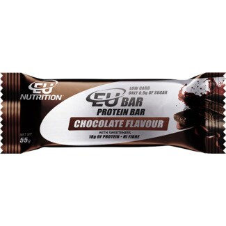 Eu Nutrition Barra Proteíca de Chocolate embalagem 55 g