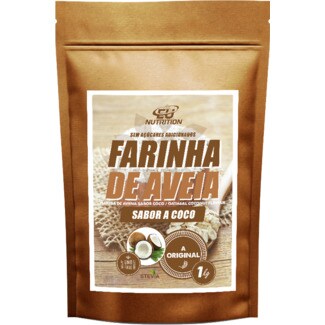 Eu Nutrition Aveia com Sabor a Côco embalagem 1 kg