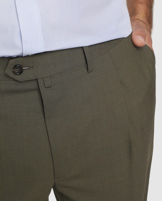 Pantalón de hombre Dustin classic de vestir verde tallas grandes