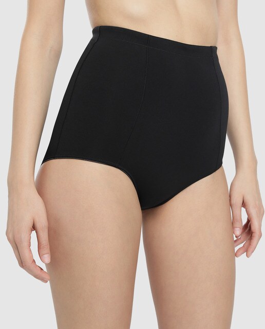 Cueca adelgaçante preta lisa