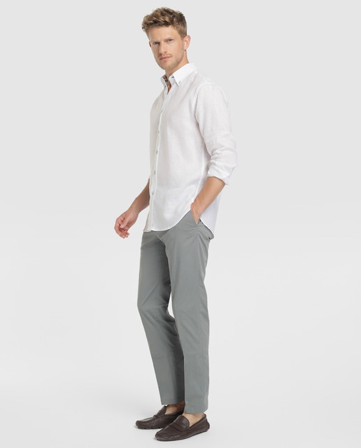 Chino de hombre Mirto regular gris