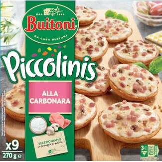 Buitoni Mini Pizza Piccolinis Alla Carbonara embalagem 270 g