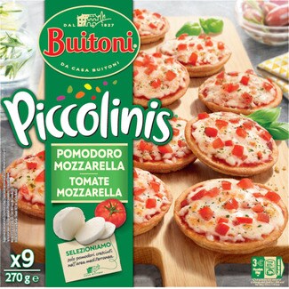 Buitoni Mini Pizza Piccolinis Tomate e Mozzarella embalagem 270 g