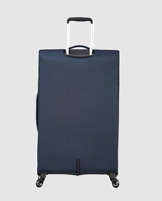 Trolley grande expansível SUMMERFUNK flexível azul-marinho, com capacidade até 119 L