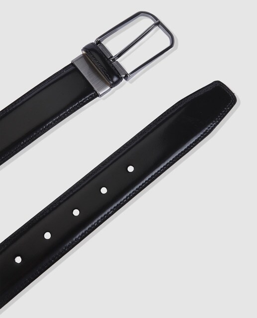Cinturón de hombre Emidio Tucci en negro de piel