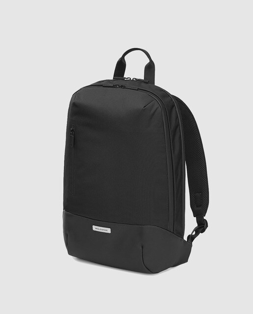 Mochila de hombre Moleskine Metro en negro con cremallera