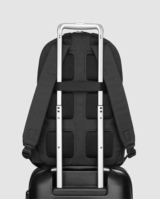 Mochila de hombre Moleskine Metro en negro con cremallera