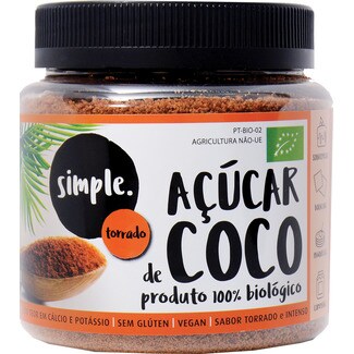 Simple Açúcar de Côco Torrado sem Glúten Biológico embalagem 330 g
