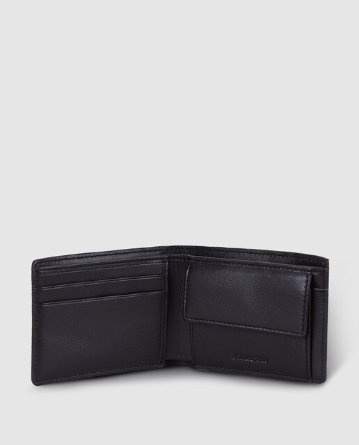 Cartera de hombre Emidio Tucci en azul marino y negro con monedero