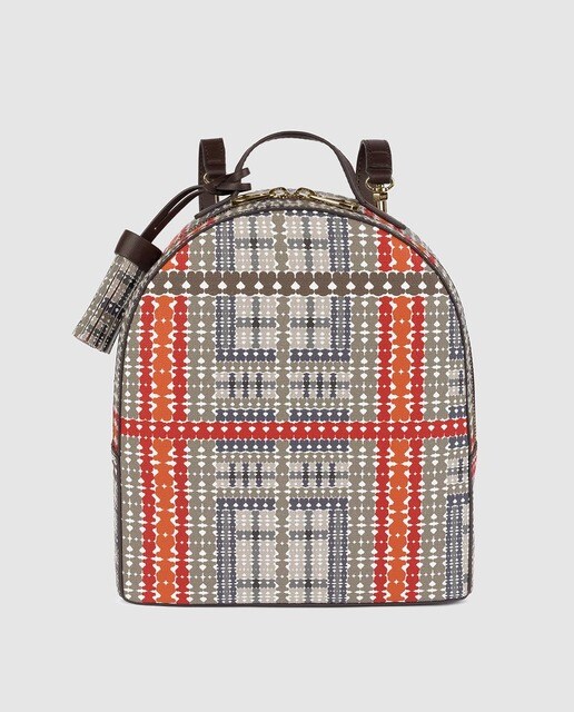Mochila pequena de mulher Tous Alicya multicolor com estampado de logótipos