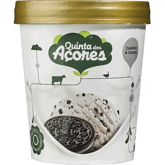 Quinta dos Açores Gelado Cookies & Cream embalagem 500 ml