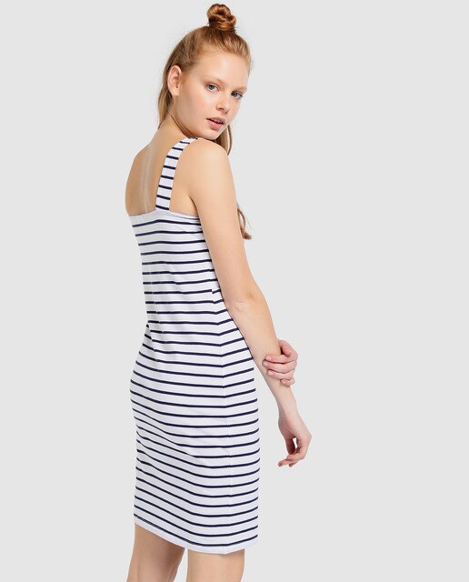 Vestido Easy Wear de tirantes con nudo en el escote