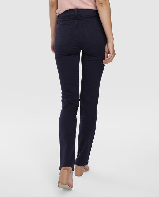 Vaquero recto de mujer Lauren Ralph Lauren en azul marino